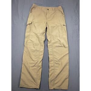 Columbia Cargo Pants Mens 36x34 Tan Hiking Outdoor Nylon Utility